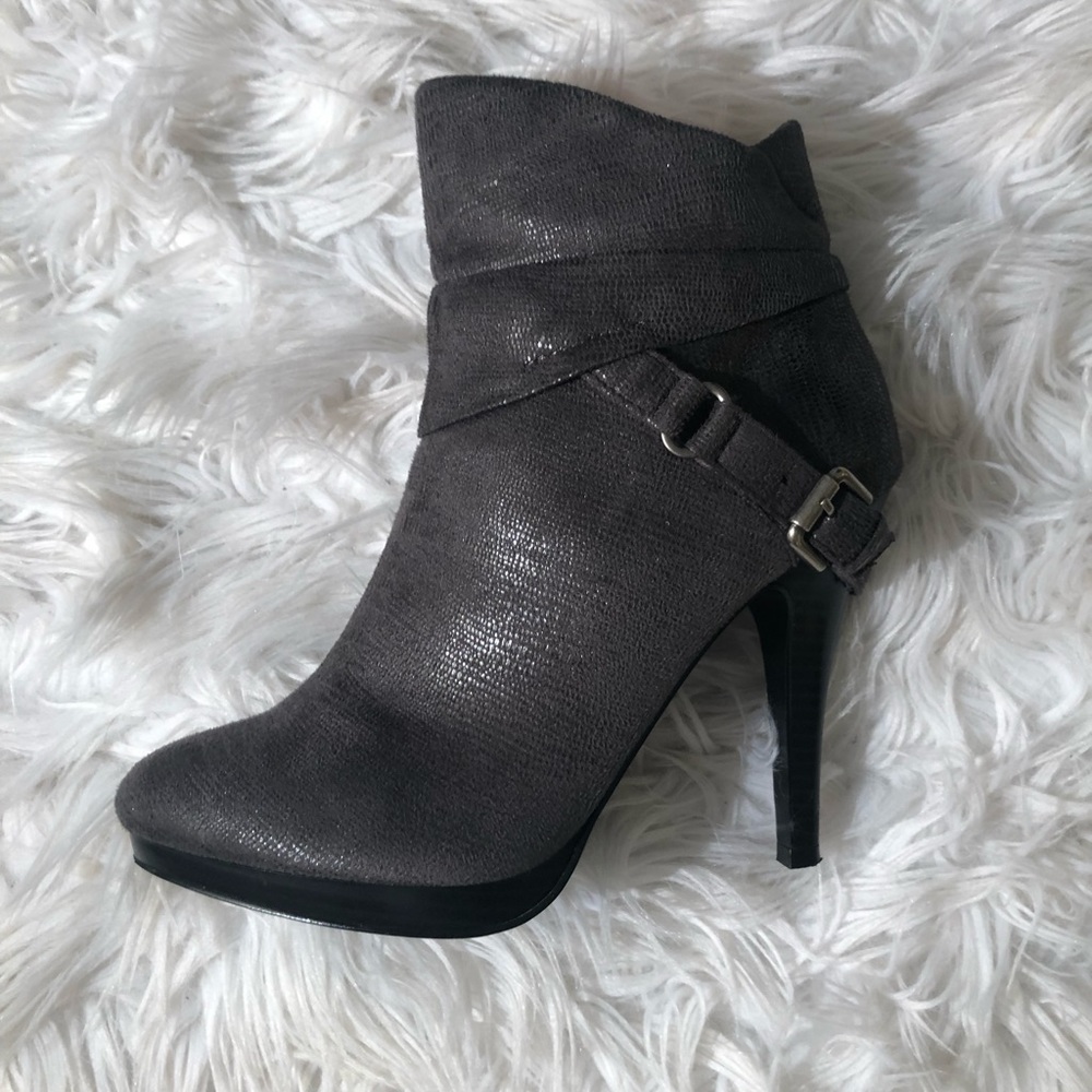 Style & Co grey high heel bootie